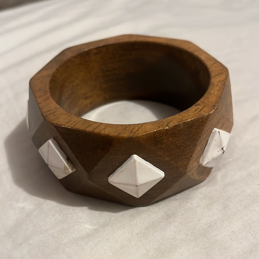 Vintage wood bangle one size
